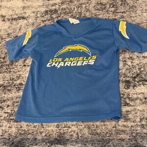 Franklin Boys Youth Small Los Angeles Chargers Football Jersey Shirt Blue Mesh